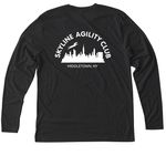 Long Sleeve & Sweatshirts, a Vintage Black Triblend Long Sleeve Tee (back-view)
