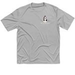 For our future, a Silver Classic Performance Tee (back-view)