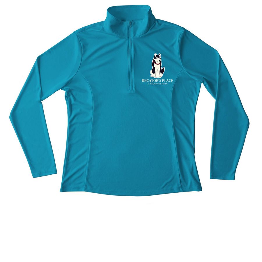 For our future, a Atomic Blue Women's Performance Quarter Zip Pullover