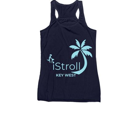 iStroll Summer, a Navy Women's Racerback