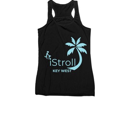 iStroll Summer, a Black Women's Racerback