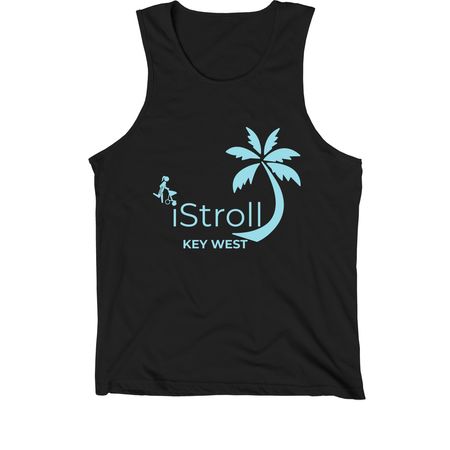 iStroll Summer, a Black Premium Cotton Tank