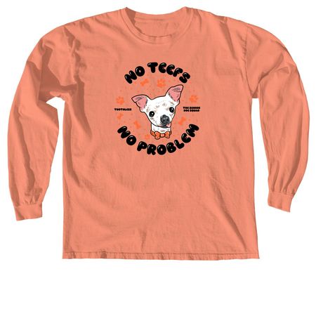 SDS - No Teefs No Problem / Toothless, a Terracotta Comfort Colors Long Sleeve Tee