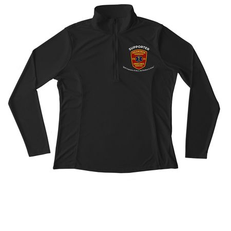 STAS Supporter Active Wear, a Black Women's Performance Quarter Zip Pullover