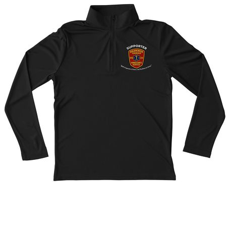 STAS Supporter Active Wear, a Black Youth Performance Quarter Zip Pullover