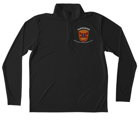 STAS Supporter Active Wear, a Black Unisex Performance Quarter Zip Pullover