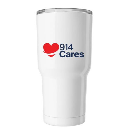 914Cares Tumblers, a White Insulated Tumbler