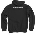 BEAUTY/BEAST, a Black Pullover Hoodie (back-view)