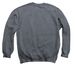 no thoughts, a Dark Heather Crewneck Sweatshirt (back-view)