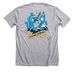 The Sea Monster, a Athletic Heather Premium Unisex Tee (back-view)