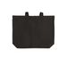 MLA Logo Tote, a Deep Black Cotton Canvas Tote Bag (back-view)