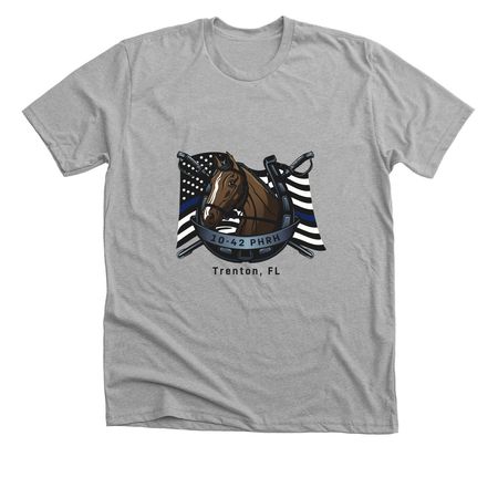 Support Retired Police Horses, a Athletic Heather Premium Unisex Tee