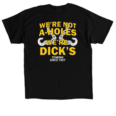 A-Hole Shirt 2.0, a Black Classic Unisex Tee (back-view)