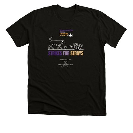2026 WAHS Strikes for Strays (Dog WHITE), a Solid Black Blend Premium Unisex Tee