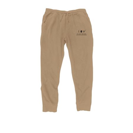 Echo Wirm Pant (Light Design), a Sandstone Midweight Fleece Joggers