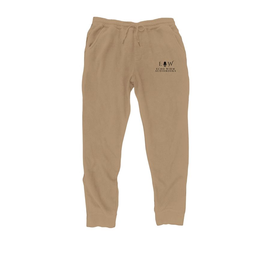 Echo Wirm Pant (Light Design), a Sandstone Midweight Fleece Joggers