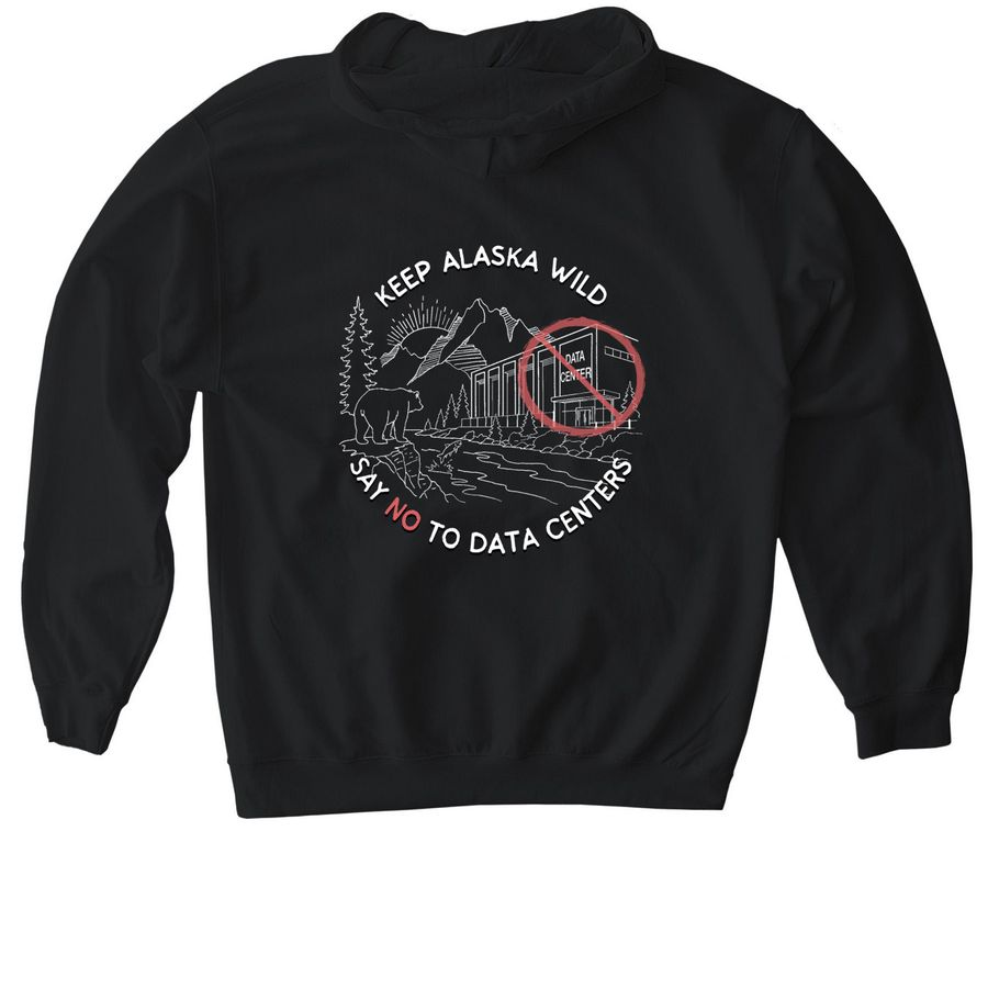Simple Keep Alaska Wild Hoodies 2, a Black Gildan Softstyle Pullover Hoodie