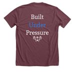 Diamond, a Heather Maroon Premium Unisex Tee (back-view)