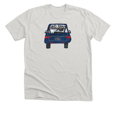 Dad Band Tee Shirt, a Heather Cement Premium Unisex Tee