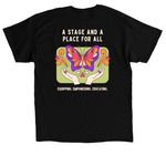 Broadway in Bixby: Wings Edition, a Black Classic Unisex Tee (back-view)