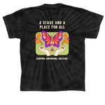 Broadway in Bixby: Wings Edition, a Black Classic Tie Dye Tee (back-view)