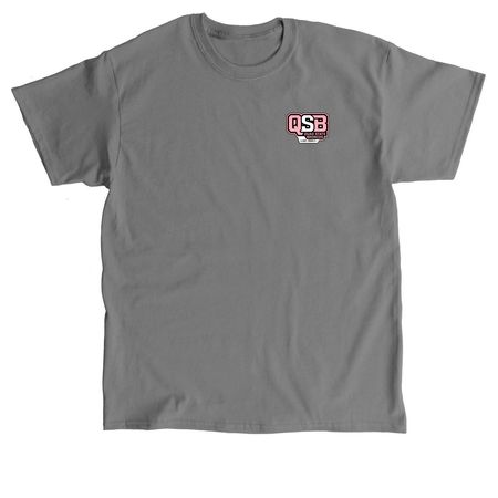QSB - Pink Logo, a Charcoal Classic Unisex Tee