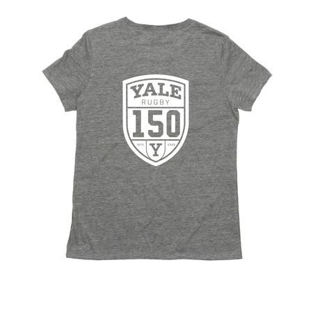 Yale Rugby Mom, a Aluminum Grey Allmade Eco Triblend Women?s Tee (back-view)