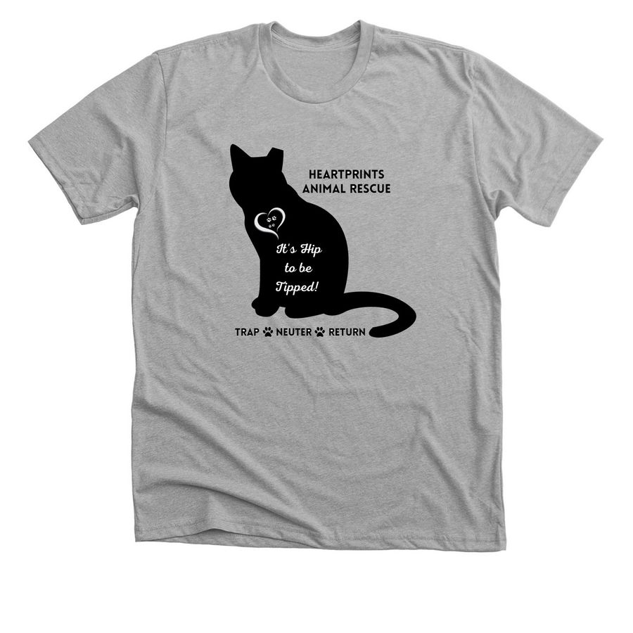 Heartprints Animal Rescue, a Athletic Heather Premium Unisex Tee