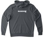 susong&nbsp;, a Terrain Grey Allmade Organic French Terry Pullover Hoodie (back-view)