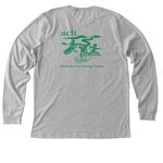 ACLT 2026 PCC-Green Logo, a Athletic Heather Premium Long Sleeve Tee (back-view)