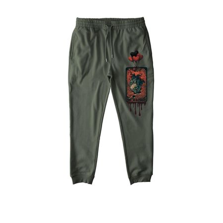 THE HIEROPHANT, a Khaki Green Stanley/Stella Unisex Flyer Jogger