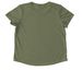 ESBA Logo Shirts (front), a Olive You Green Allmade Eco Triblend Women?s Scoop Neck Tee (back-view)