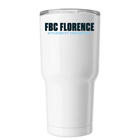 FBCF Students trumbler, a White Insulated Tumbler (back-view)