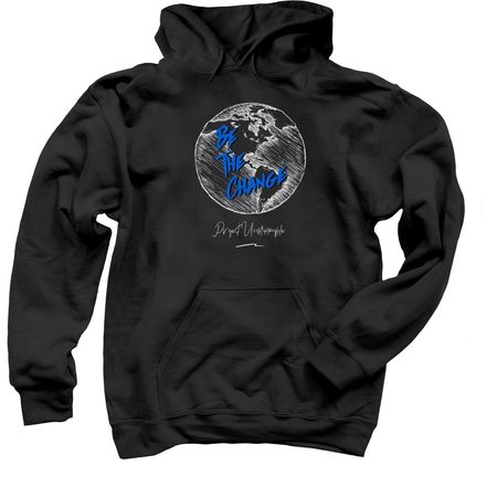 Be The Change&nbsp;, a Black Pullover Hoodie