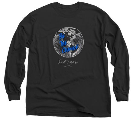 Be The Change&nbsp;, a Black Classic Long Sleeve Tee