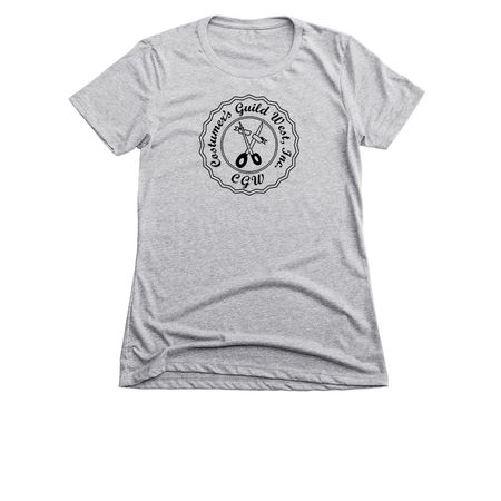 *Tailored* CGW Logo Black&nbsp;, a Dark Heather Grey Women's Slim Fit Tee