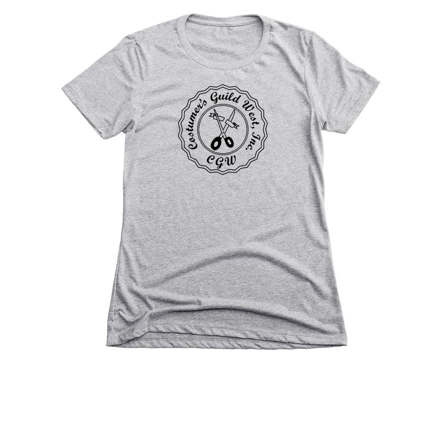*Tailored* CGW Logo Black&nbsp;, a Dark Heather Grey Women's Slim Fit Tee