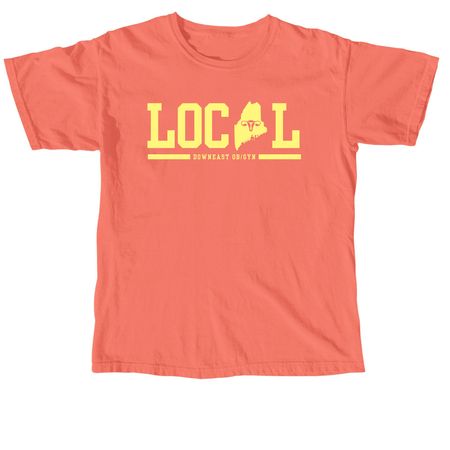 Neon Local Logo Collection, a Neon Red Orange Comfort Colors Unisex Tee