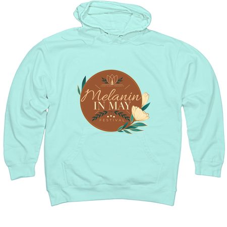 Melanin in May Festival, a Mint Midweight Pullover Hoodie