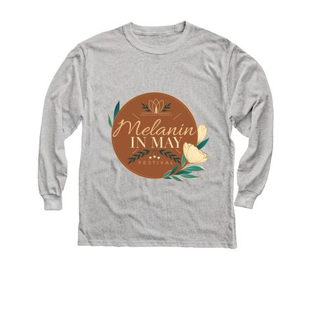 Melanin in May Festival, a Sport Grey Youth Long Sleeve Tee