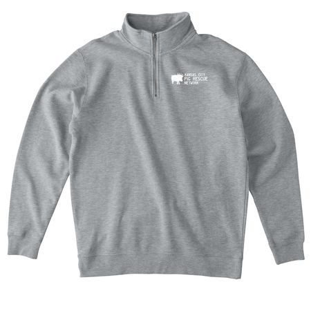 KCPRN Fall Collection, a Grey Heather Midweight Quarter Zip Pullover