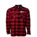 KCPRN Fall Collection, a Red/ Black Unisex Flannel Shirt