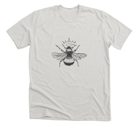 Queen Bee, a Heather Cement Premium Unisex Tee