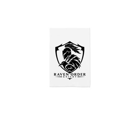 KR? Banner, a White 12" x 18" Yard Flag