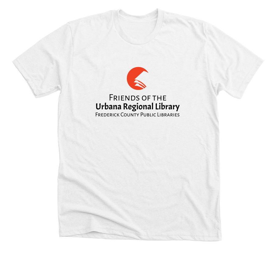 Friends of the Urbana Regional Library (FURL), a Solid White Blend Premium Unisex Tee
