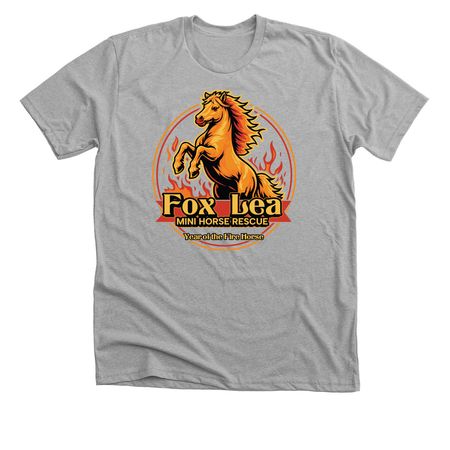 Fox Lea Mini Horse Rescue, a Athletic Heather Premium Unisex Tee
