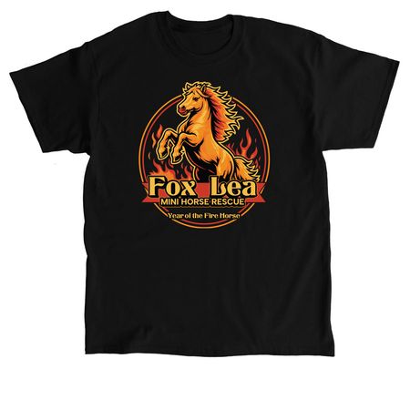 Fox Lea Mini Horse Rescue, a Black Classic Unisex Tee