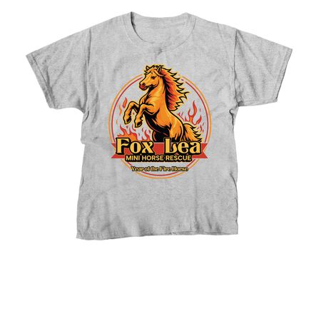 Fox Lea Mini Horse Rescue, a Sport Grey Youth Unisex Tee
