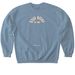 Still After Crewneck, a Stone Blue Softstyle Crewneck Sweatshirt