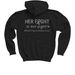 Team Kyleigh ?, a Black Youth Pullover Hoodie (back-view)